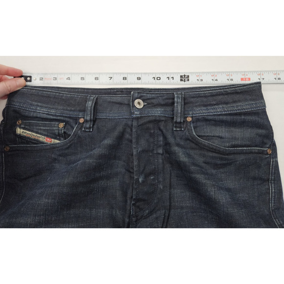 Diesel Viker Jeans Men's Size 31x32 Dark Blue Button Fly Straight Leg - Picture 2 of 14